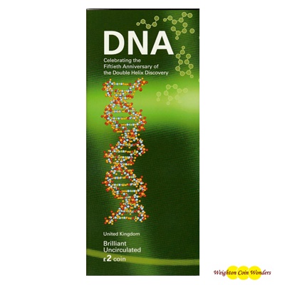 2003 £2 BU Coin Pack - 50th Anniversary of Discovery of DNA